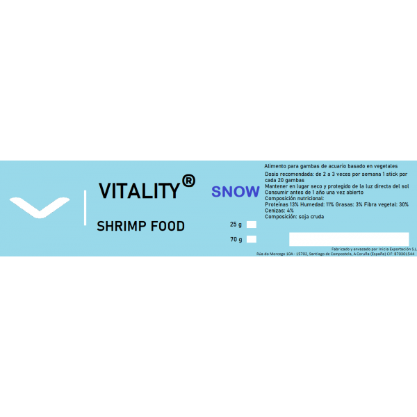 Vitality Shrimp Food Snow 25g