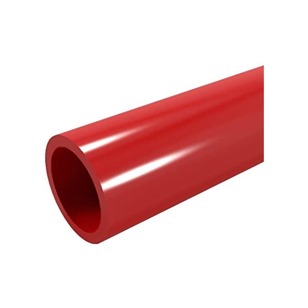 Tubo UPVC color ROJO, barra de 2 mts.