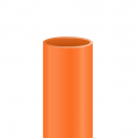 Tub UPVC color taronja, barra de 2 mts.