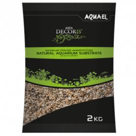 Aquael natural multicolored gravel 3/5mm 2Kg.