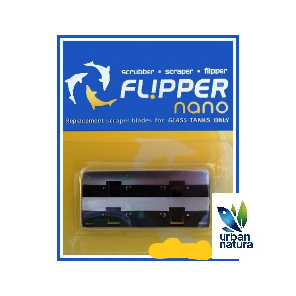 Cuchilla de recambio acero inoxidable nano flipper 2 uni.