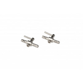 2 WAY-VALVE METAL 2PCS/CARD FOR AIR TUBE 4/6MM