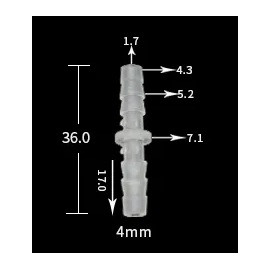 ADAPTADOR 4mm PERISTALTICAS