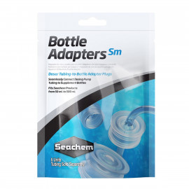 Tap adaptador pack 6 dosificadora boti 50 a 500mL seachem Taps adaptadors per a ampolles
