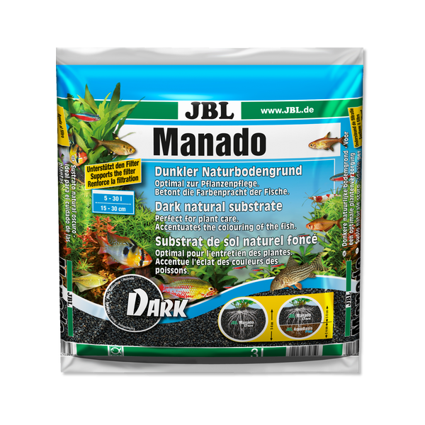 Manado sustrato para plantas JBL 5 kg DARK