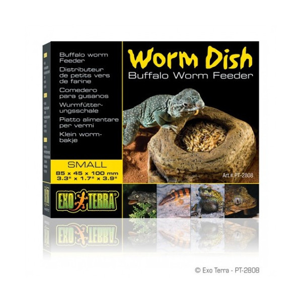 COMEDERO PARA GUSANOS EXO TERRA WORM DISH Pequeño