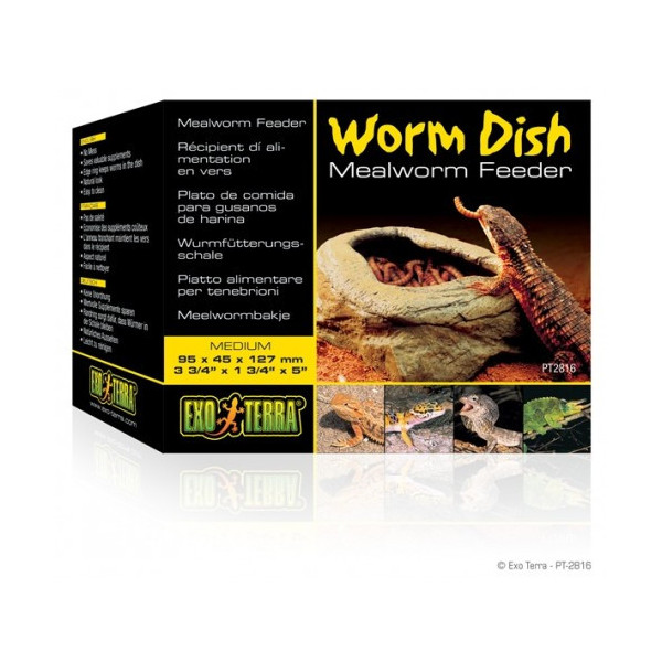 COMEDERO PARA GUSANOS EXO TERRA WORM DISH Pequeño