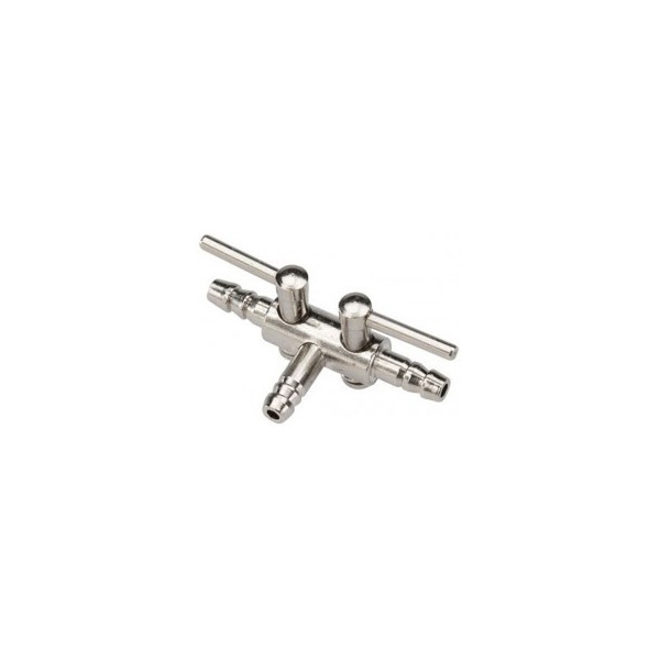 llave 3 vías metálica 4/6 mm